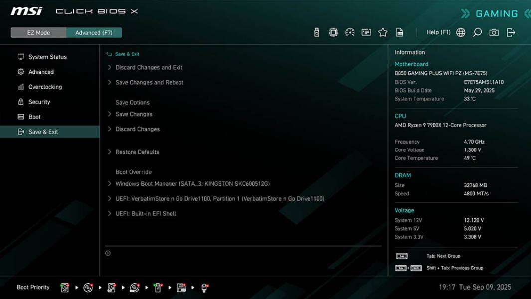 MSI B850 GAMING PLUS WIFI PZ-4